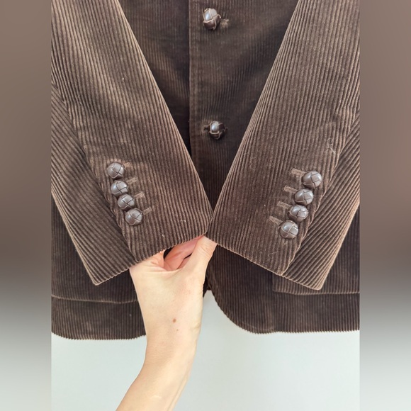 Vtg Polo Ralph Lauren Corduroy Hunting Shooting Sport Coat Blazer Brown Size M - Picture 6 of 16